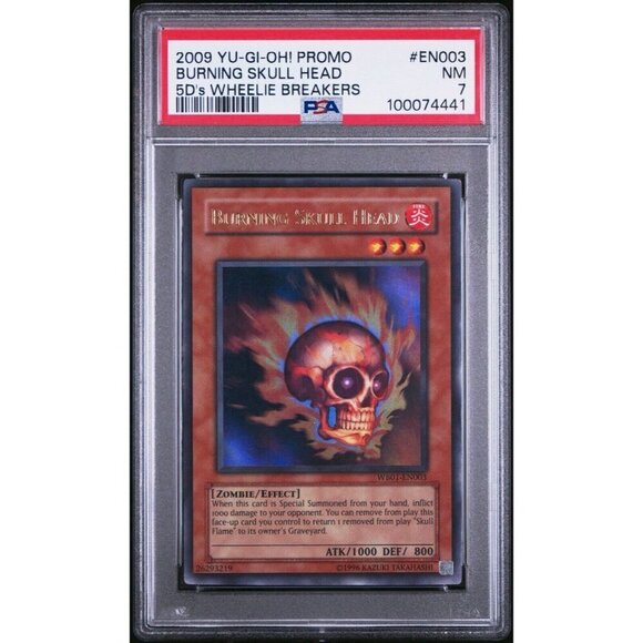 2009 YU-GI-OH! PROMO EN003 BURNING SKULL HEAD 5D's WHEELIE BREAKERS PSA 7 - Picture 1 of 1